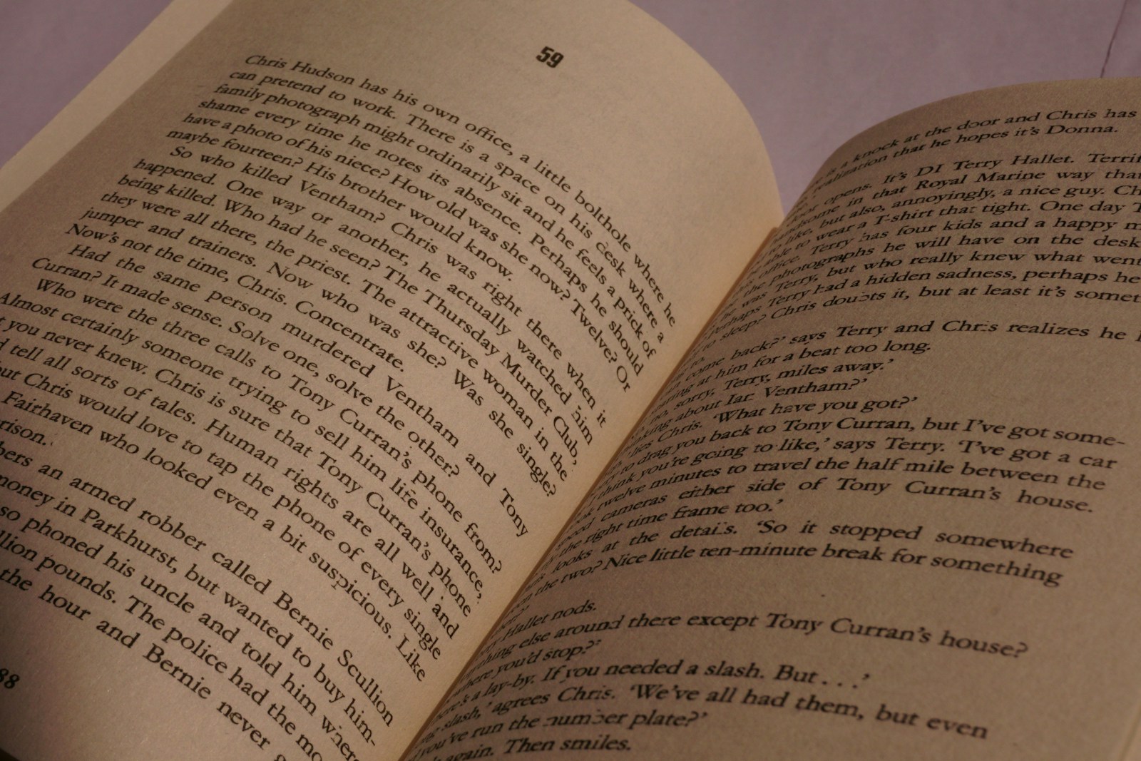 An open book sitting on top of a table